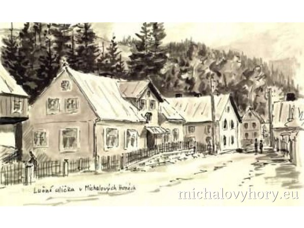 Luční ulička - dům stojí dodnes prakticky stejný